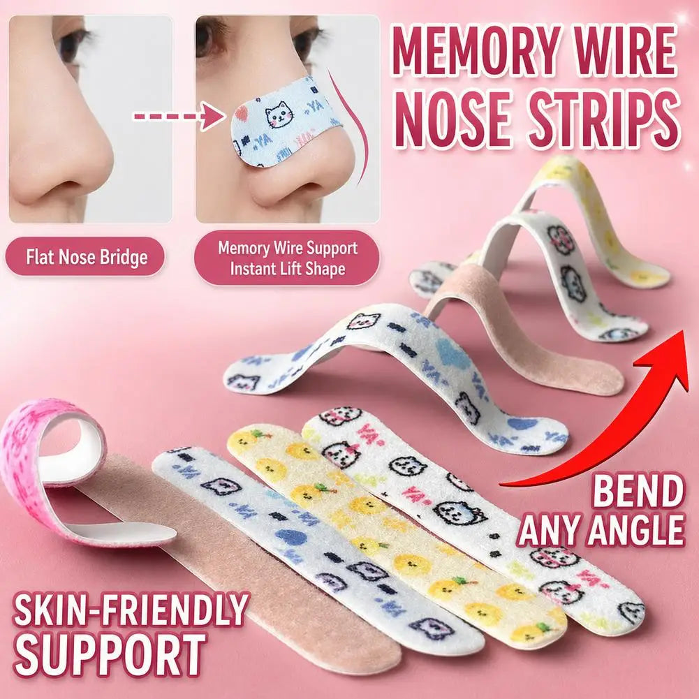 50-Pack Nose Shaping Memory Support Strips | Bridge & Wing Lift Nose Shaping Strips QXL