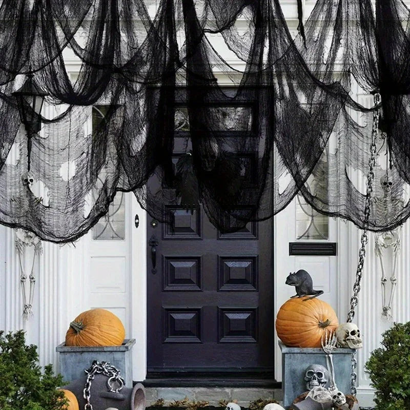 Halloween Creepy Gauze Decoration 30×72" Indoor & Outdoor Halloween Decoration QXL