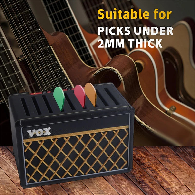 Guitar Pick Holder Box | Amp Design Storage & Display Case Guitar Pick Holder QXL