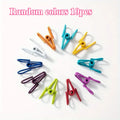 10-Pack Colored Plastic Clips | Clothes, Sock & Seal Clips Multipurpose Plastic Clips QXL Randomcolors 10pcs