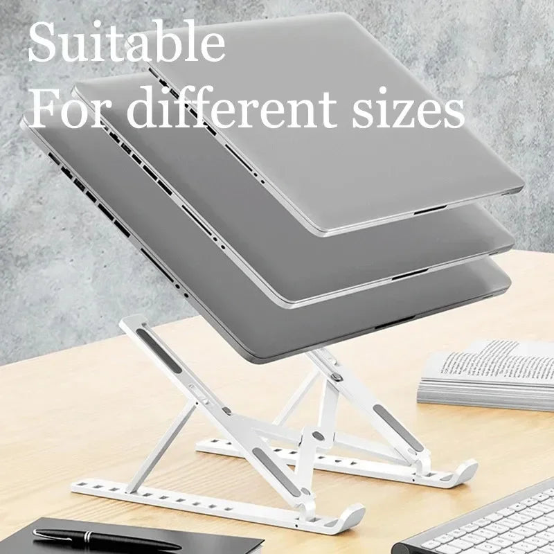 Adjustable Foldable Laptop Stand 7-Level | Portable ABS Holder Laptop Stand QXL