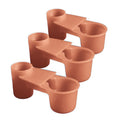 3-Pack Automatic Bird Drinker Cups for Chicken, Quail & Pigeon Bird Drinker Cups QXL Yellow 3pcs