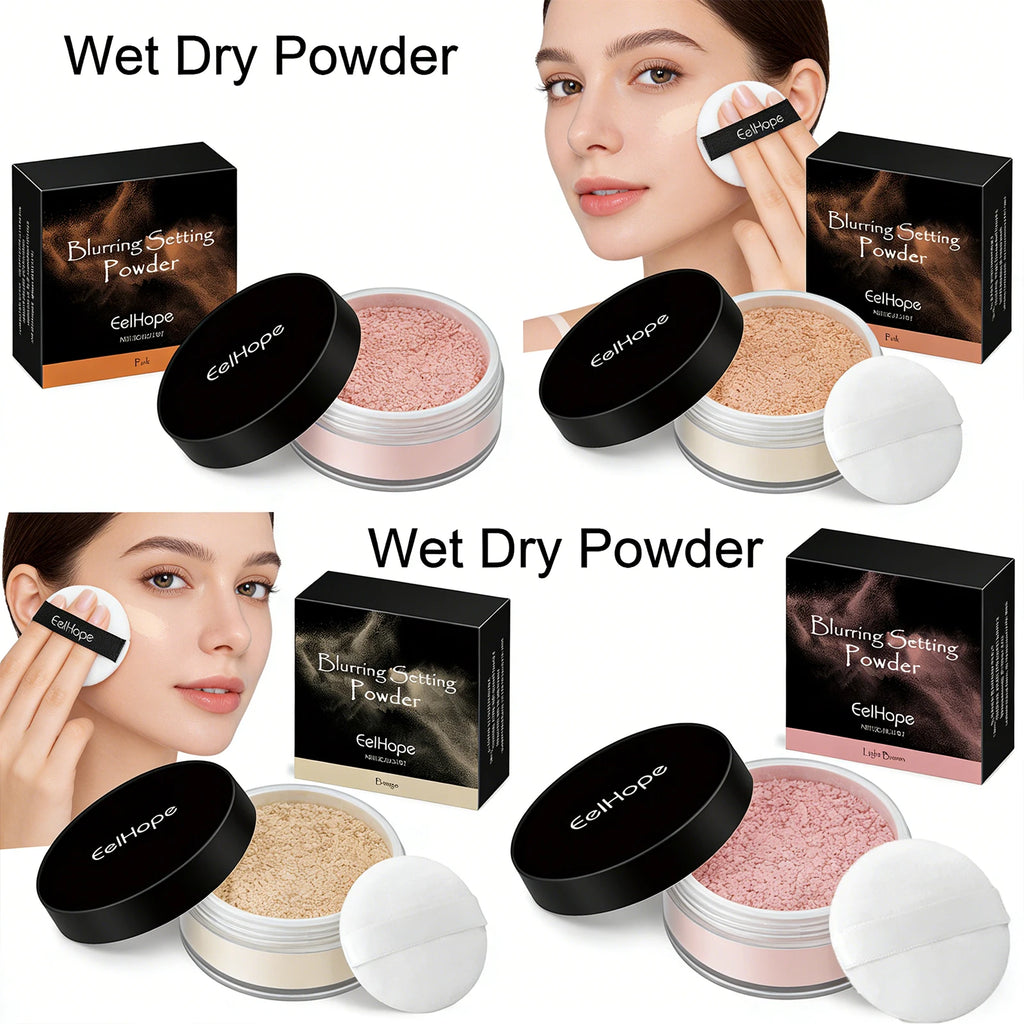 Eelhope 2-in-1 Wet Dry Setting Powder | Matte Oil Control SPF Setting Powder QXL
