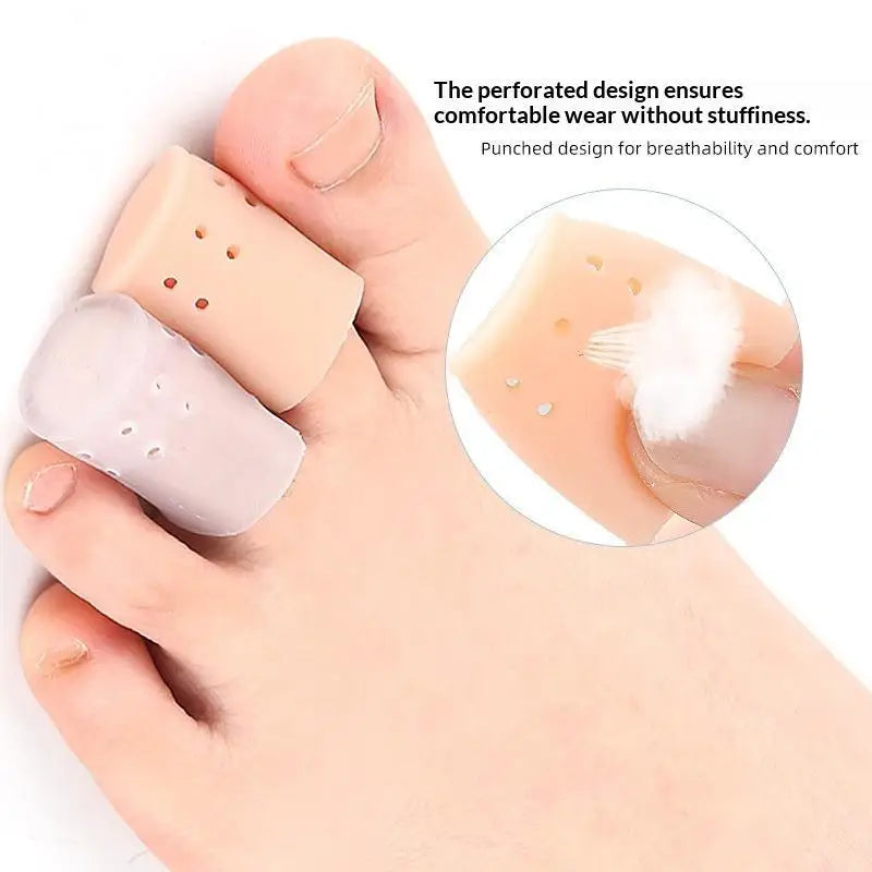 2-Pack Breathable SEBS Toe Protector Sleeves | Anti-Friction Toe Protector Sleeves QXL