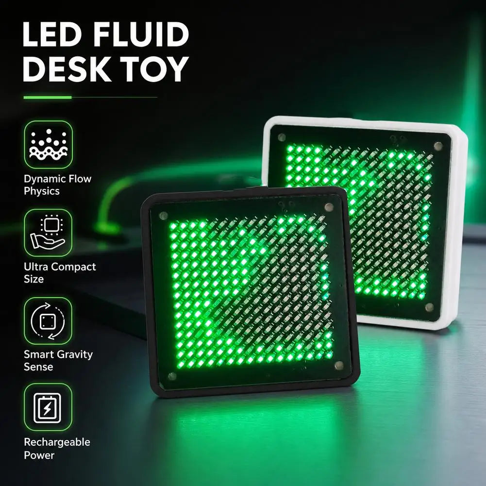 LED Fluid Simulation Desk Toy | Smart Gravity Sensor Light LED Desk Gadget QXL