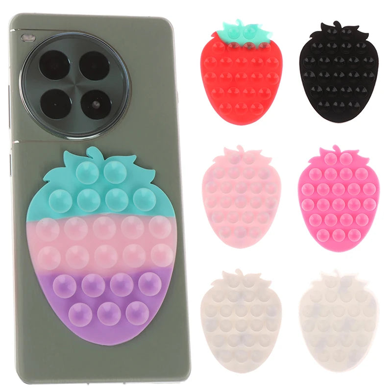 Strawberry Suction Cup Phone Stand | Universal Car & Desk Mount Phone Suction Mount QXL