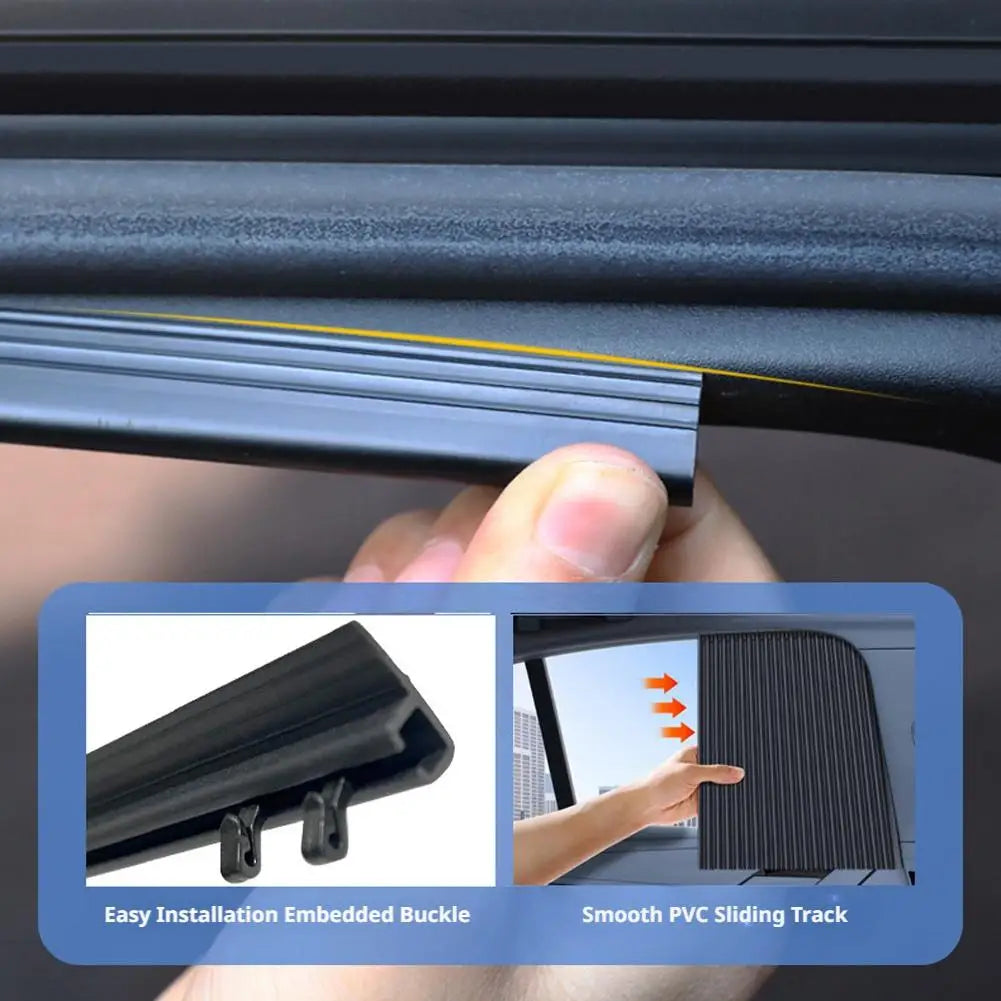 Retractable Car Side Window Sunshade Curtain – 2/4 Pack Car Window Sunshade QXL