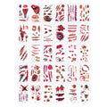 30-Pack Halloween Bloody Wound Temporary Tattoo Stickers Temporary Tattoo Stickers QXL 30 Sheets