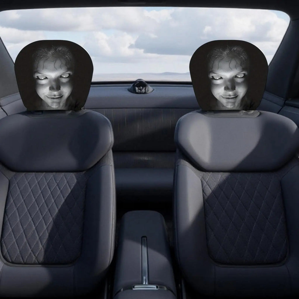 Horror Design Car Headrest Cover | Universal SUV Truck Sedan Car Headrest Cover QXL