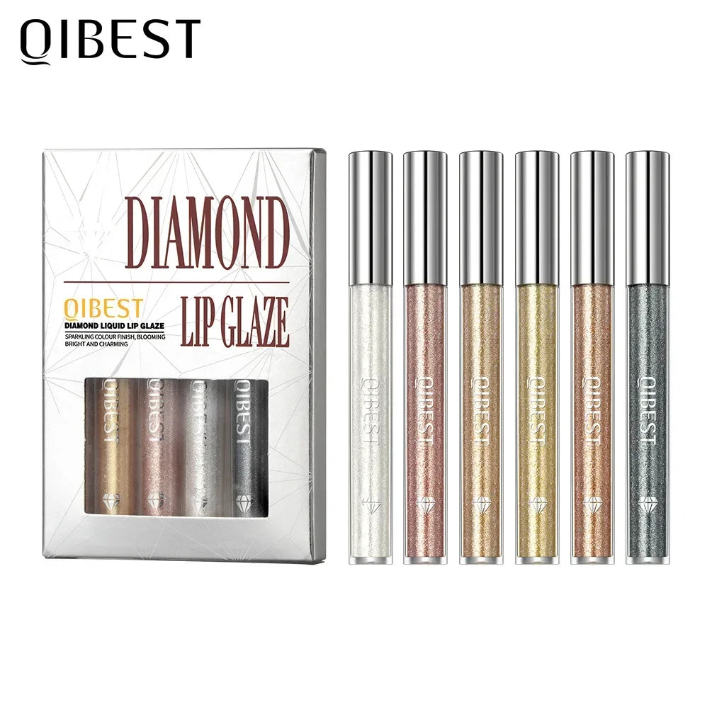 Dual-Purpose Liquid Lipstick & Diamond Eye Shadow Gloss Liquid Lip Glaze QXL