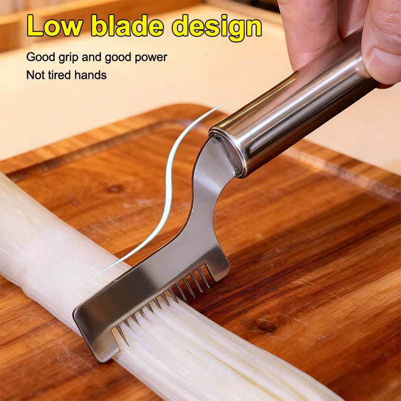 Stainless Steel Green Onion Scallion Shredder & Slicer Vegetable Shredder QXL