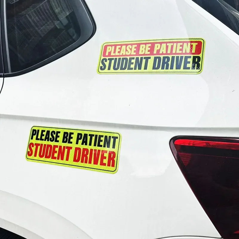 Reflective Student Driver Magnet Sign | Car Safety Warning Car Safety Magnet QXL