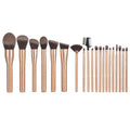 20-Pc Rose Gold Makeup Brush Set | Synthetic Face & Eye Brushes Makeup Brush Set QXL 20pcs brush set