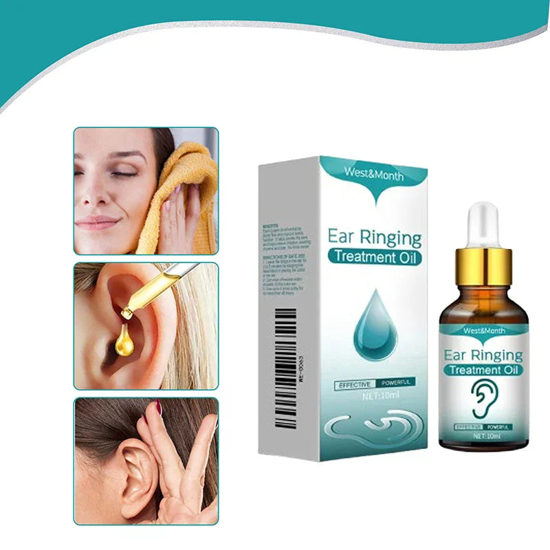 Organic Plant Extract Ear Wellness Oil Drops | 10ml Bottle Ear Wellness Drops QXL