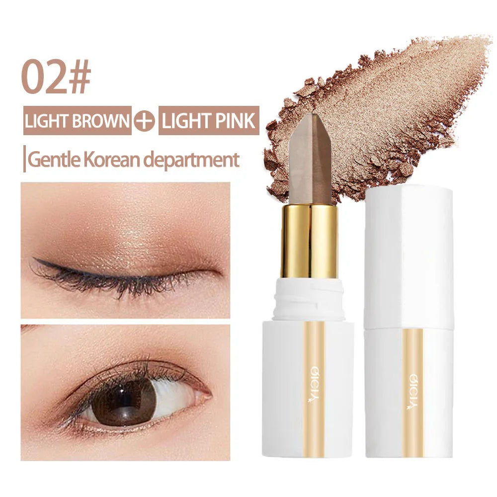 Two-Color Matte Eyeshadow Pen | Waterproof & Long-Lasting Eyeshadow Pen QXL QZY-7701-02