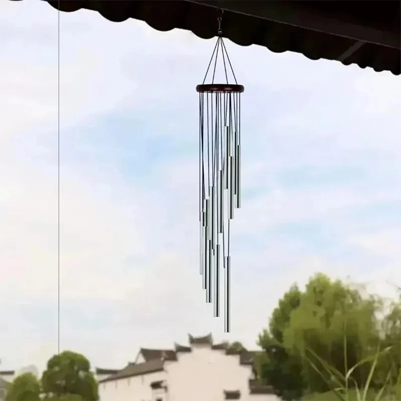 12-Tube Aluminum Wind Chimes | Outdoor Garden & Home Decor Outdoor Wind Chimes QXL
