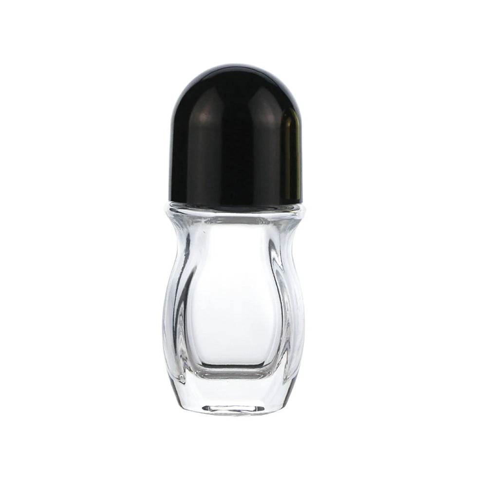 Glass Roll-On Bottle 30/50ml | Aromatherapy & Perfume Roller Roller Bottle QXL 30ml Black Cap