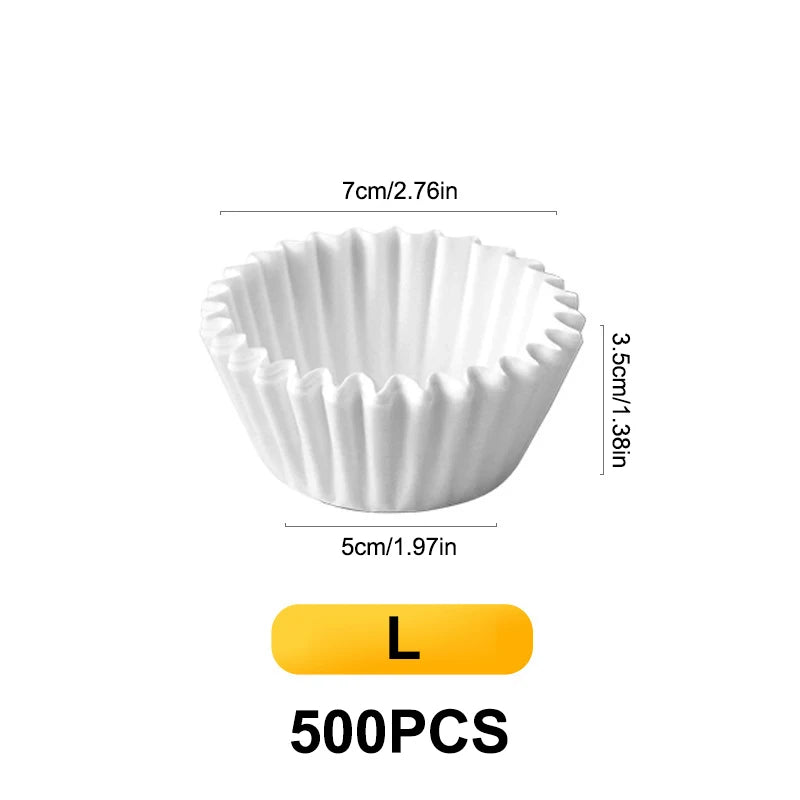 500/1000-Pack Greaseproof Cupcake Liners | Muffin Baking Cups Cupcake Baking Liners QXL Style3