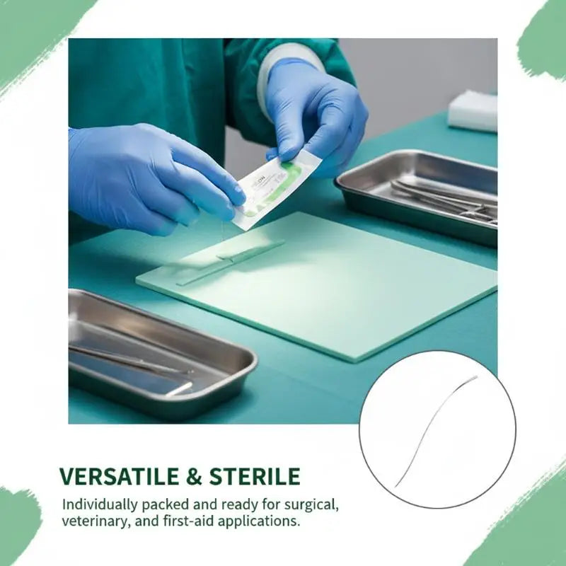 12-Pc Nylon Suture Practice Kit | Sizes 2.0, 3.0 & 4.0 Suture Training Kit QXL