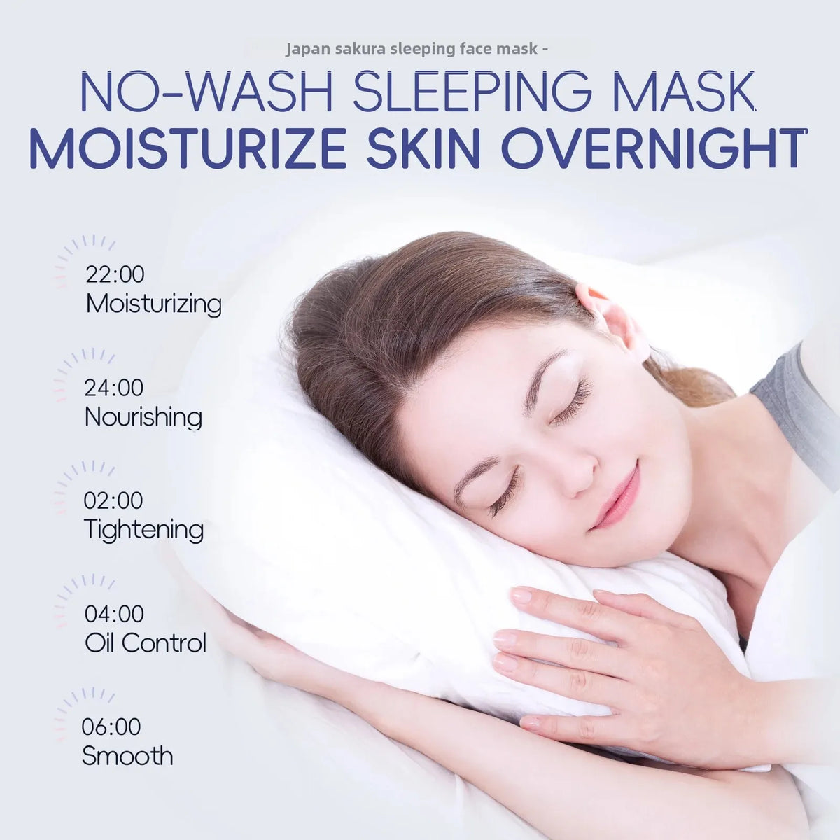 LAIKOU Sakura Overnight Sleeping Mask – Hydrating & Brightening Sleeping Face Mask QXL