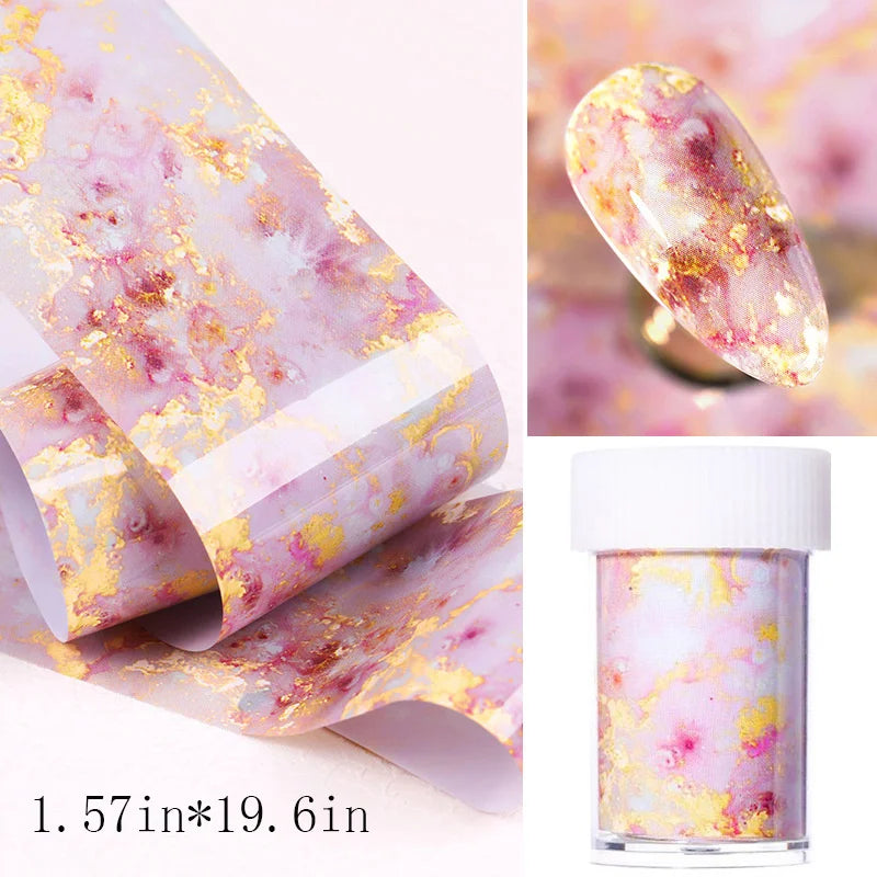 Marble Nail Water Decal Stickers | Transfer Foil Nail Art Nail Art Decals QXL