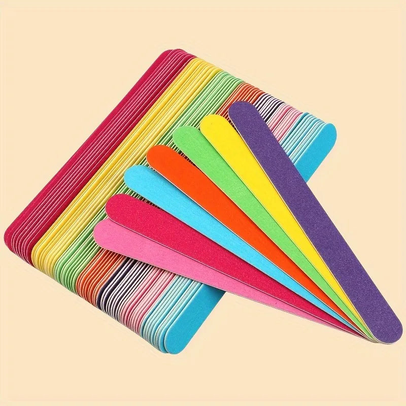 Double-Sided Wooden Nail Files | Hypoallergenic Manicure Set Wooden Nail Files QXL