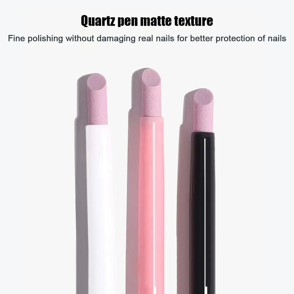 2-Pack Ceramic Nail Buffer Pens | Cuticle Remover & Polisher Nail Buffer Pen QXL