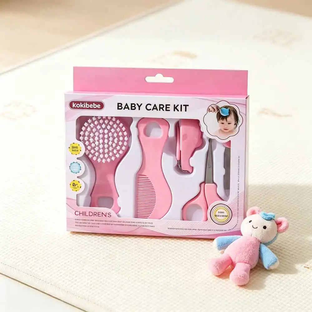 5-Piece Baby Grooming Kit – Soft Brush, Comb & Nail Set Baby Grooming Kit QXL