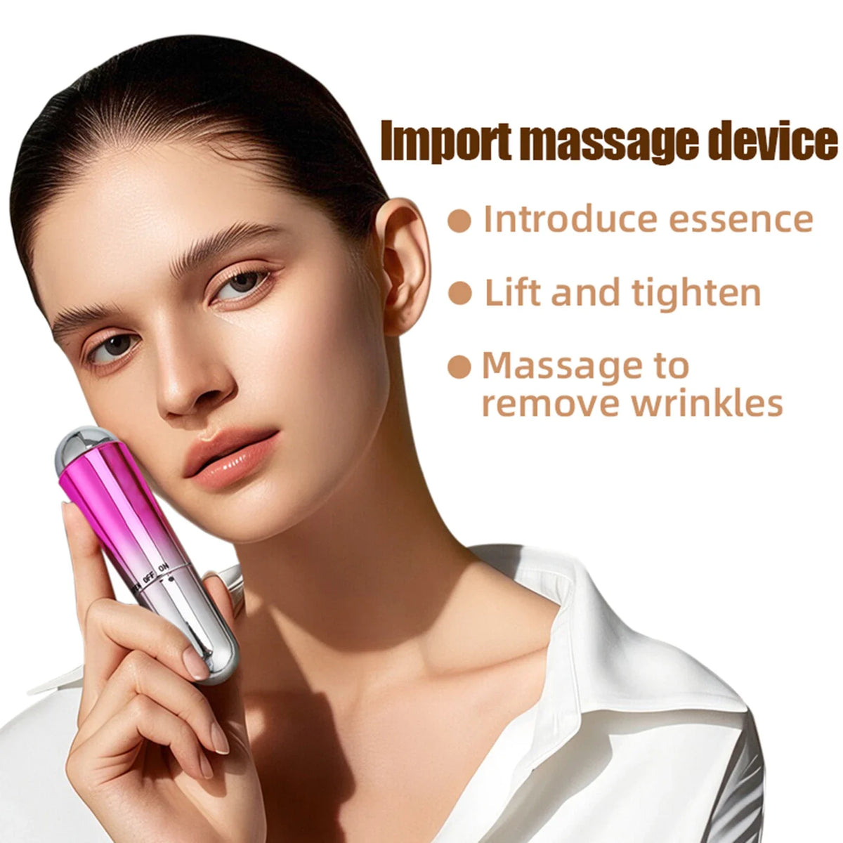 Ultrasonic Eye Lift Wand | Vibration Facial Firming Massager Eye Lift Massager QXL