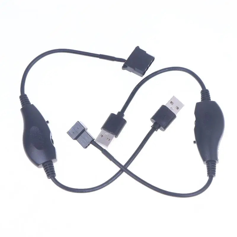 USB to 4-Pin PWM Fan Adapter Cable | 5V to 12V Boost Converter Fan Power Adapter Cable QXL