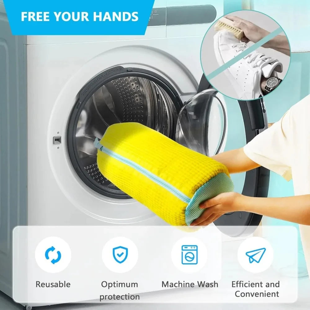 Padded Shoe Washing Bag | Machine Wash Laundry Protector Shoe Laundry Bag QXL