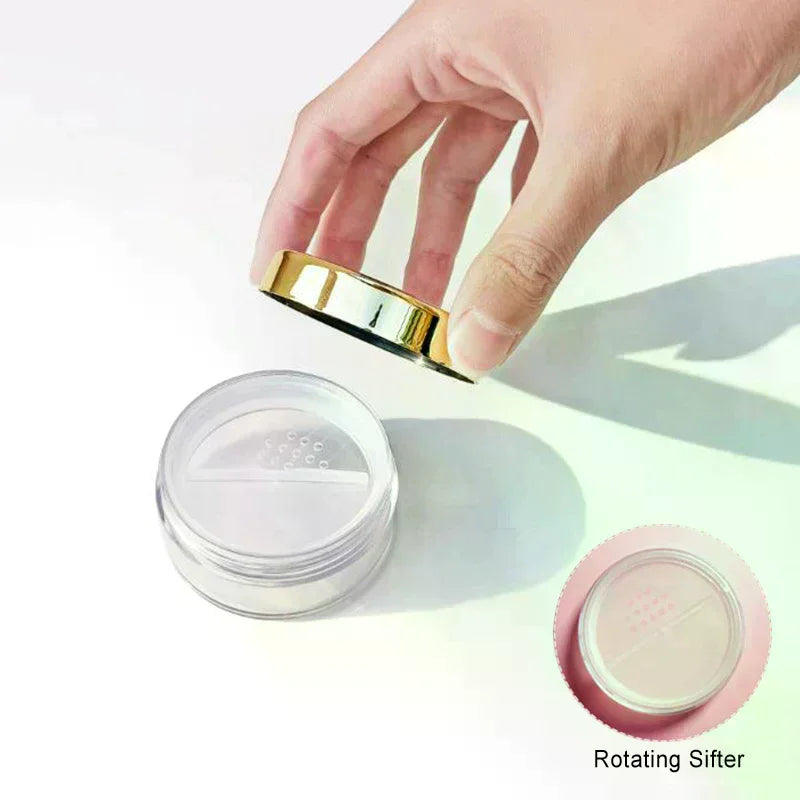 Rotating Sifter Loose Powder Jar 5–30g | Empty Refillable Loose Powder Jar QXL