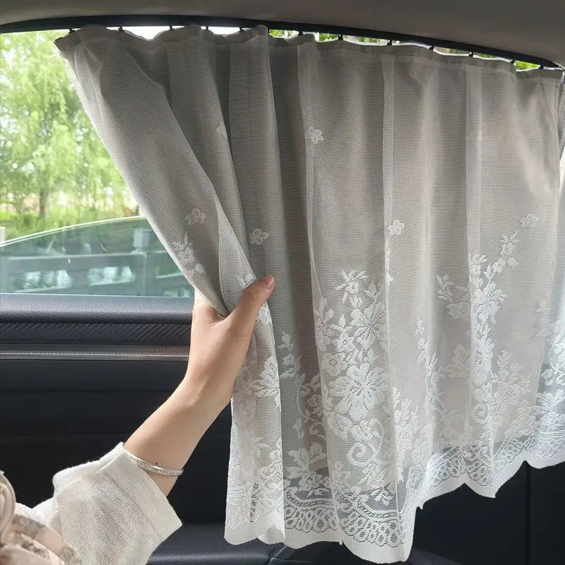 Car Privacy Curtains | Rear Seat Divider & Sun Shade Cover Car Window Curtain QXL