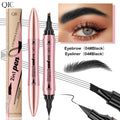 QIC 2-in-1 Waterproof Eyebrow Pen & Eyeliner 4-Fork Tip Eyebrow Pen & Eyeliner QXL 04