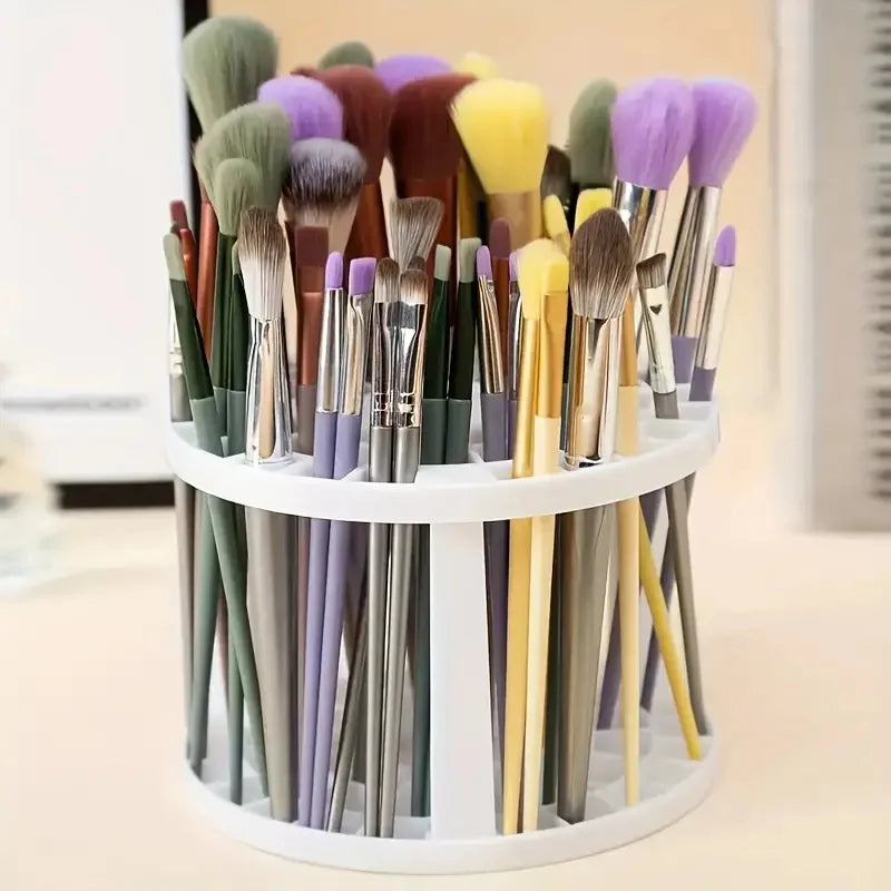 Makeup Brush & Pen Organizer | Multi-Compartment Desk Holder Makeup Brush Organizer QXL