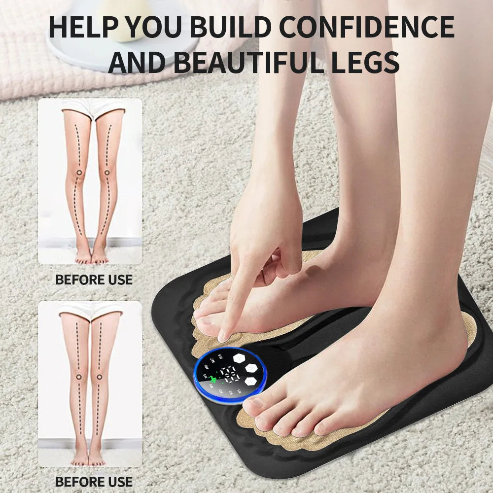 Portable 3D Foot Massager | Acupressure & Microcurrent Pad Foot Massager QXL
