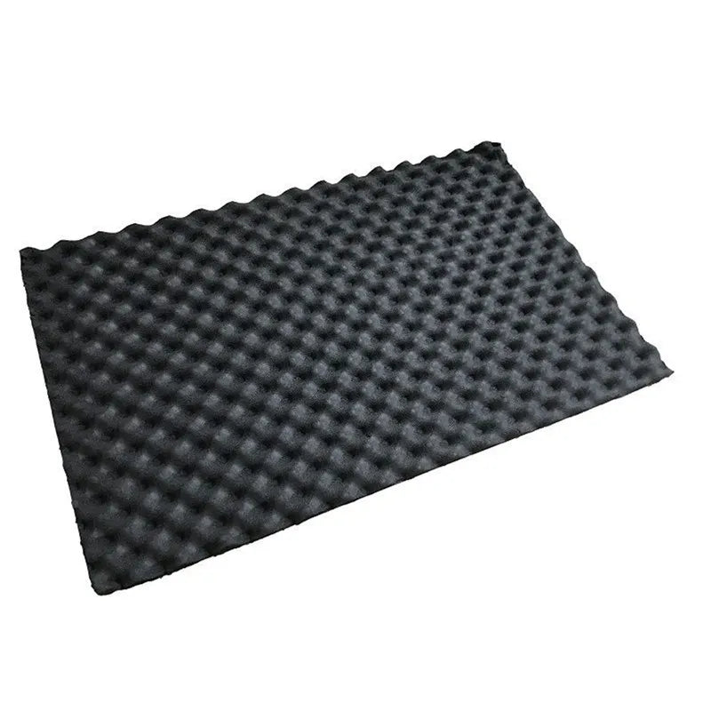 Self-Adhesive Car Door Sound Insulation Wave Foam 80×25cm Car Sound Insulation QXL 1pc Black