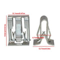 10-Pack Car Dashboard Trim Clips | Metal Retainer Fasteners Auto Trim Fasteners QXL Silver