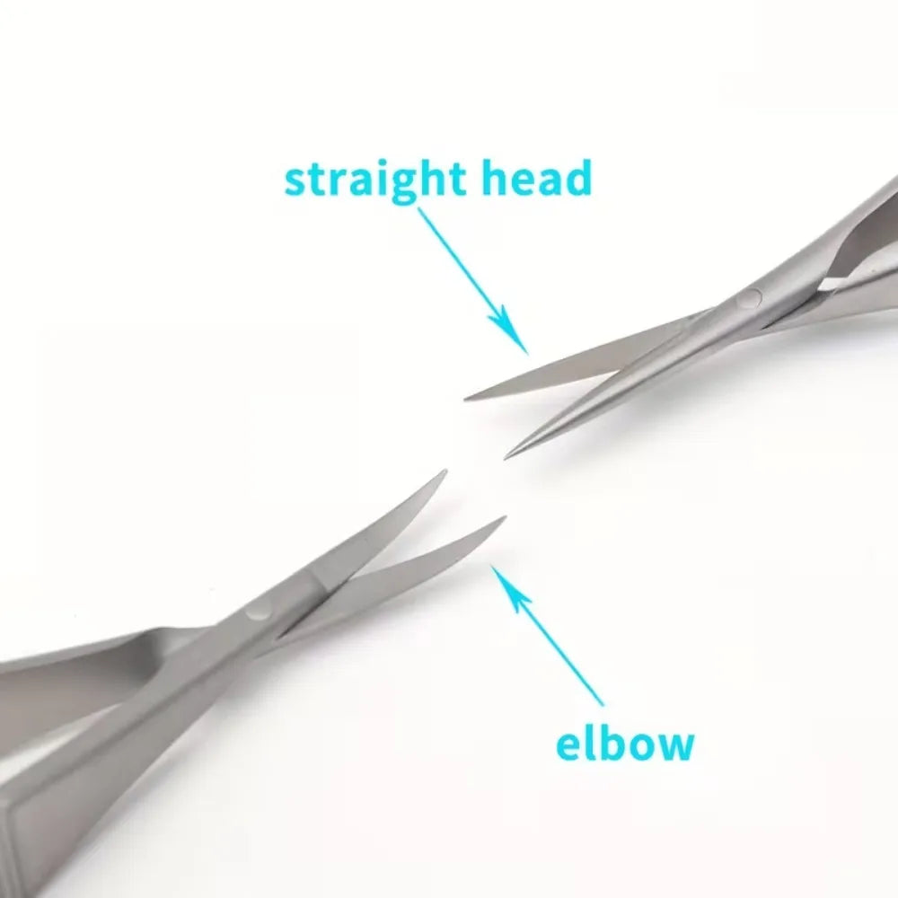 Stainless Steel Cuticle Scissors & Nail Nipper | Manicure Tool Cuticle Scissors QXL
