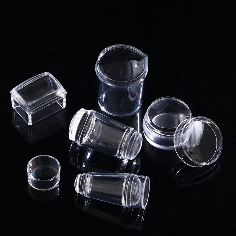 Silicone Nail Art Stamping Kit – Stamper, Scraper & Stencil Nail Stamping Kit QXL