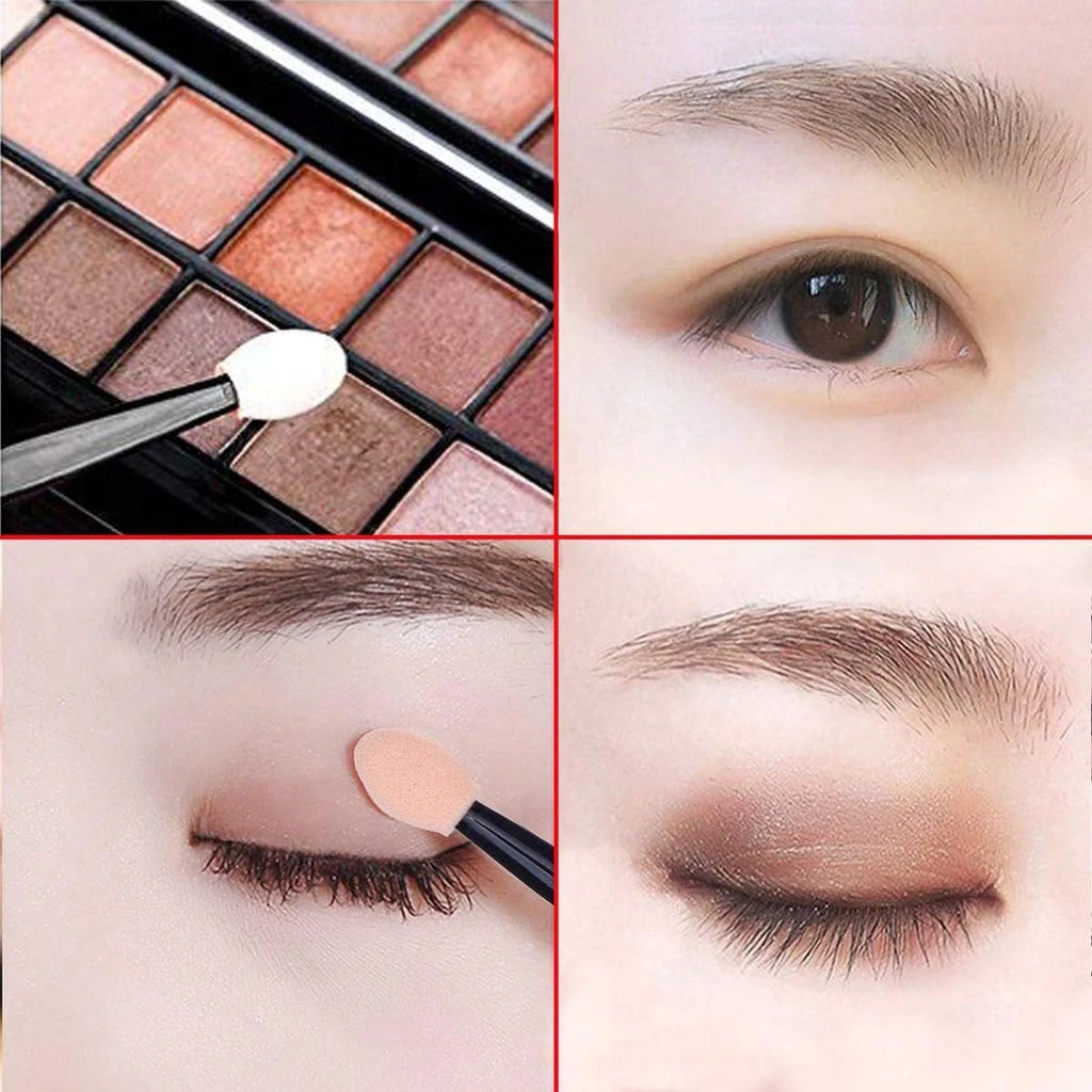 Double-Head Sponge Eyeshadow Applicator Sticks | 10–150 Pack Eyeshadow Applicators QXL