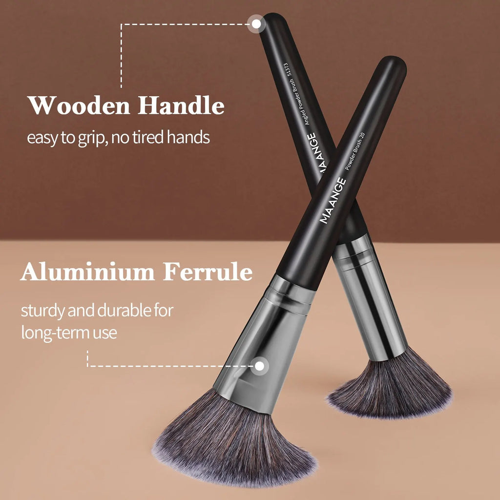 MAANGE 25-Pc Makeup Brush Set | Vegan Gift Box Kit Makeup Brush Set QXL
