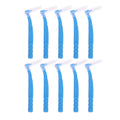10-Pack L-Shape Interdental Brushes | Orthodontic Toothpicks Interdental Brush QXL Blue