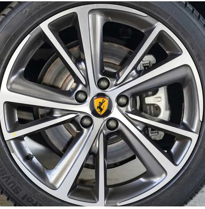 4-Pack Novelty Donkey Wheel Center Caps – 60mm Aluminum Alloy Wheel Center Caps QXL