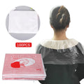 100-Pack Disposable Waterproof Hair Salon Shampoo Capes Disposable Salon Capes QXL onesize