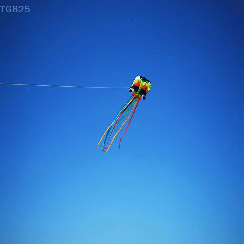 4m Giant 3D Octopus Soft Kite | Rainbow Colors & 100m Line Giant Soft Kite QXL