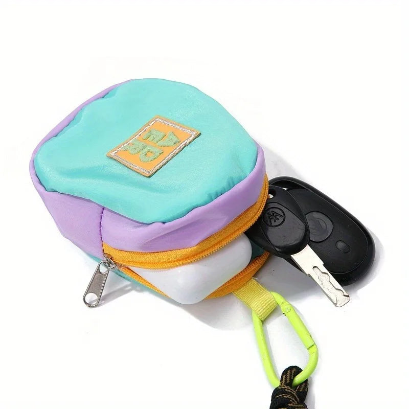 Mini Keychain Storage Pouch | Coin, Key & Earbud Carry Bag Mini Storage Pouch QXL