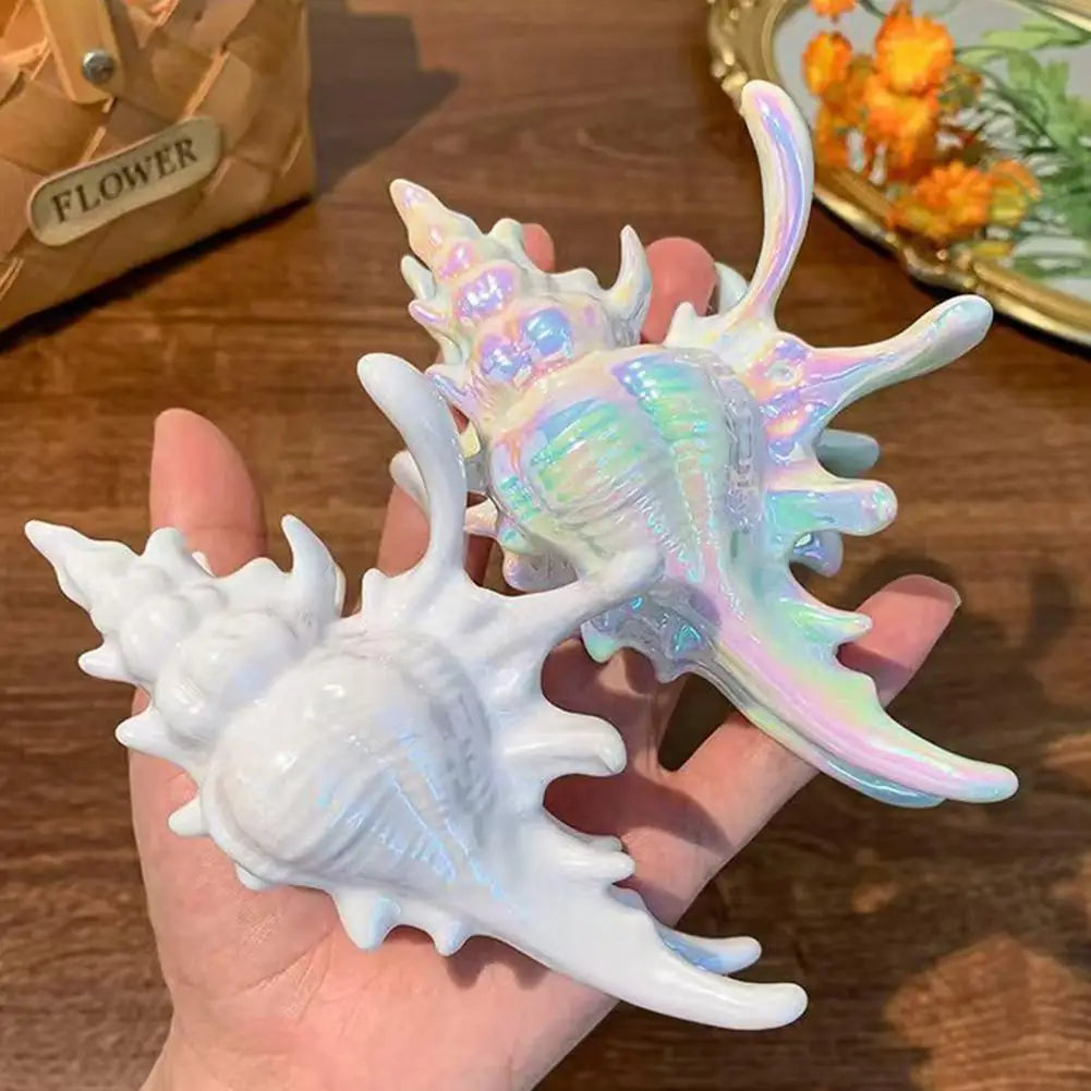 Iridescent Seashell Hair Claw Clip | 3D Conch Design Women Hair Claw Clip QXL