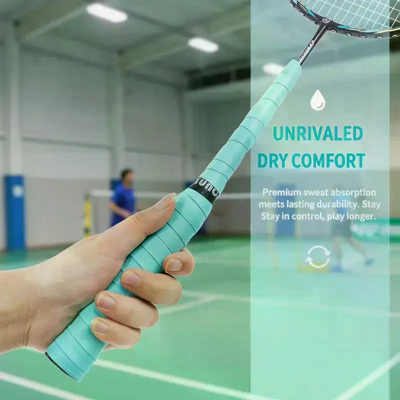 PU Tennis & Badminton Overgrip Tape | 5/10 Pack Sweat-Absorbing Racket Overgrip Tape QXL