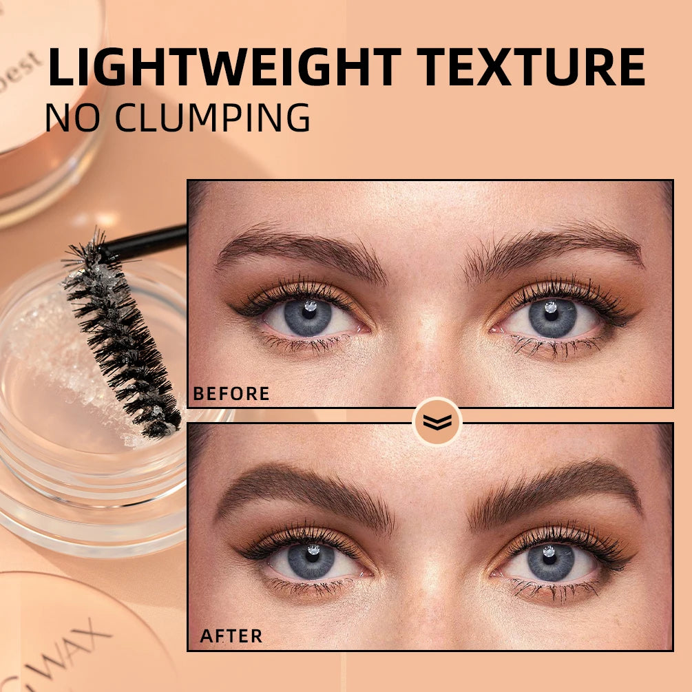 QiBest Transparent Eyebrow Gel Wax – Waterproof Brow Styler Eyebrow Styling Gel QXL